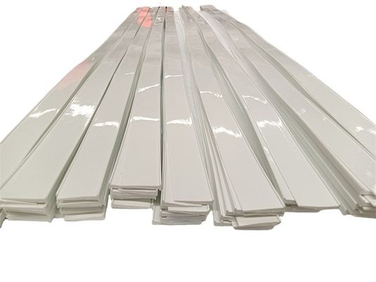 Custom Size Polyurethane Inclined Conveyor Belt Cleats White Green Color Selection