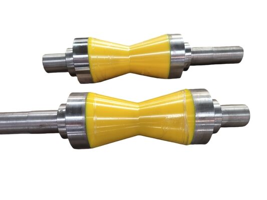 Heavy Duty PU Pipe Roller Industrial Polyurethane Pipeline V Rollers Customized Solutions For Manufacturing Processes