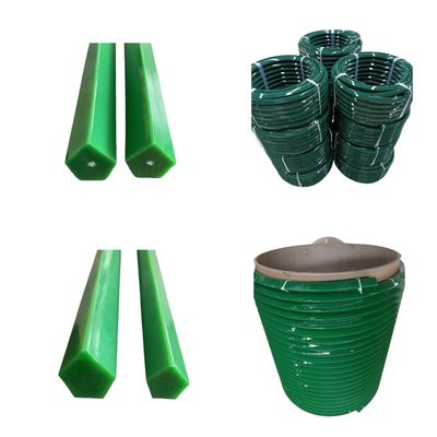 Polyurethane Ridge Top Belt PU Pentagonal Belt 88A Hardness For Conveying Lines