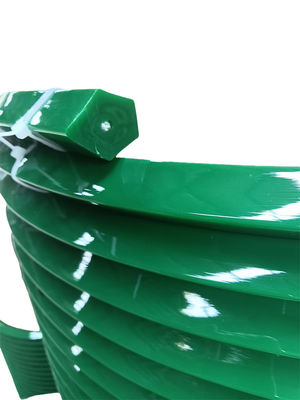 PU Top Ridge Belt Polyurethane Pentagon Belt 88 A Hardness Smooth Surface