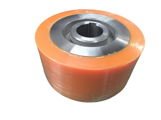 Wear Resistant PU Coating Wheels Heavy Duty With 90 A Shore Hardness