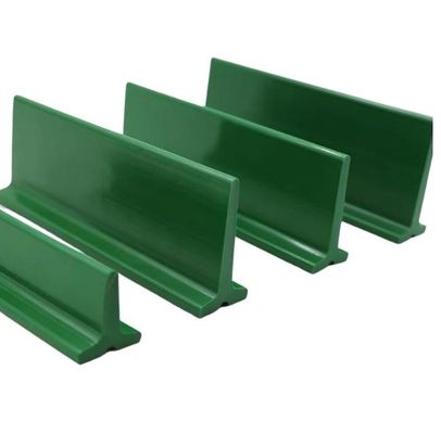 Wear Resistant PU Cleats with 80 A Shore Hardness for Preventing Material Slip on Conveyor Belts