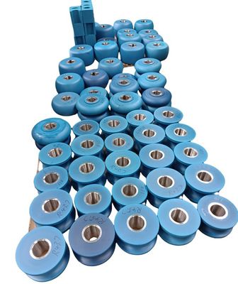 Blue Color Polyurethane Coating Wheels Customized Heavy Duty Industrial Wheels