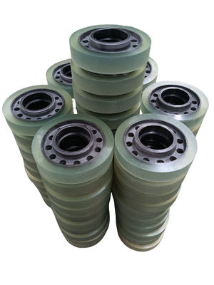 Multi Color PU Coated Wheels For AGV Systems , Heavy Duty Machinery Wheels