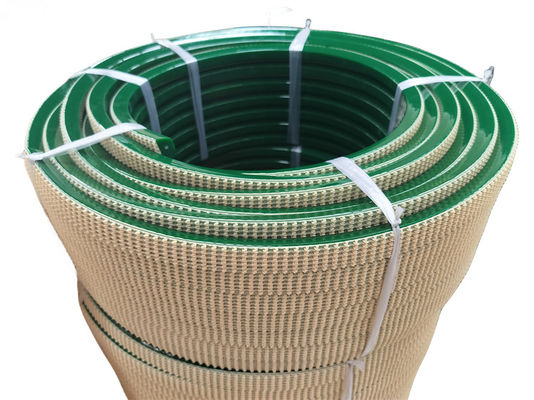 Green Reinforced Polyurethane Super Grip Belt For Transmission 90 A Hardness