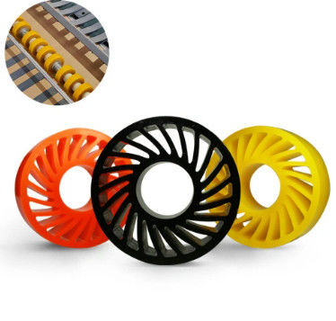 Industrial PU Sun Wheel Pressure Wheels For Printing Industry Paper Feeding