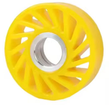 Polyurethane Material Sun Wheel for Printing Industry Sheet Feeding Yellow