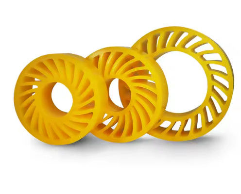 Polyurethane Material Sun Wheel for Printing Industry Sheet Feeding Yellow