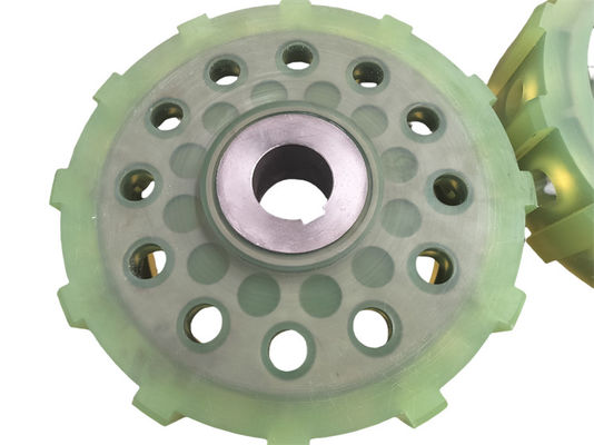 Heavy Load Polyurethane PU Coated Wheels 95 A Shore Hardness For Equipment