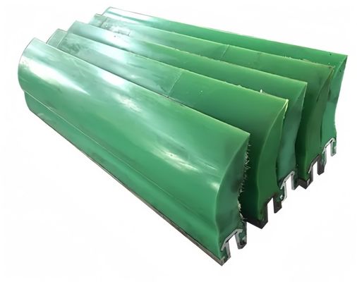 Corrosion Resistant PU Scrapers Polyurethane Conveyor Cleaner Red Green Color