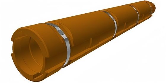 Polyurethane Submarine Cable Protection Duct 85 A Hardness Customized Color