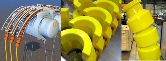 Custom PU Bend Limiter, Polyurethane Bend Restrictor Use For Submarine Cable Protection