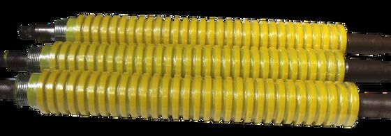 Polyurethane Coated Roller with 75-90A Shore Hardness for Heavy Duty Conveyor and Material Handling Forklift