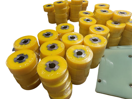 Casting Polyurethane Wheels with 75-90A Shore Hardness for Heavy-Duty Industrial Applications and Wear Resistance