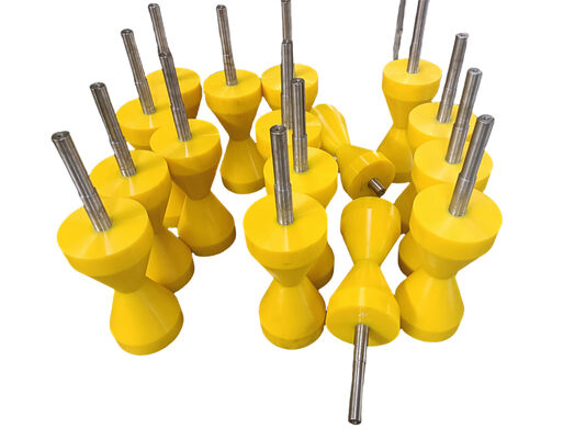 Customized Heavy Duty PU Pipe Roller with 75-90A Shore Hardness for Industrial Applications