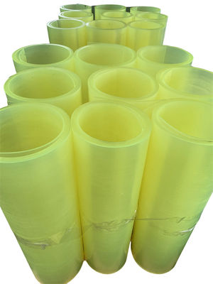 2mm-50mm Thick PU Sheets For Industrial , Yellow Color Urethane Sheeting