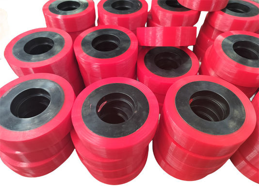 Customized Heavy Duty Polyurethane Industrial Wheels 95 A Shore Hardness PU Wheel