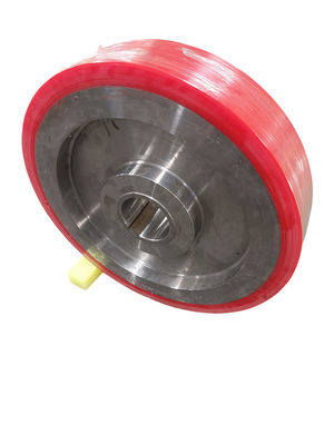 90 A Shore Hardness PU Polyurethane Coated Wheels Wear Resisting For Transmission