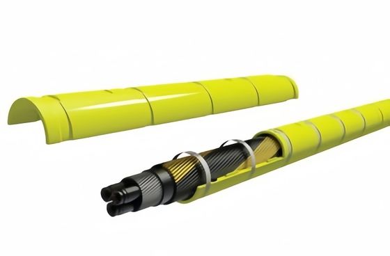 Polyurethane Submarine Cable Protection Duct Red PU Ducting For Submarine Cable Protection