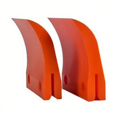 Corrosion Resistant PU Scrapers Polyurethane Conveyor Cleaner Red Green Color 85 A Shore